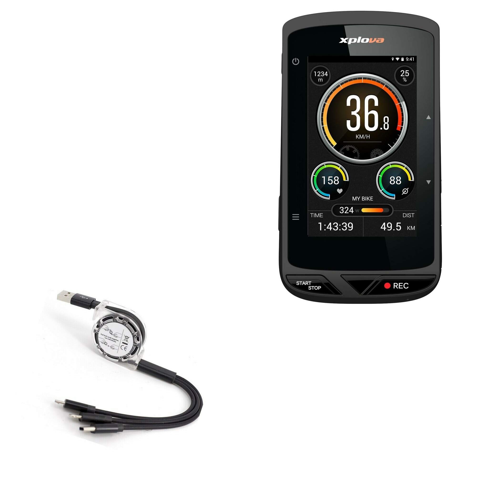 【xplova X5 Evo カメラ付GPSサイコン　HS5 ハートレート付き】 Xplova X5 Evo 【xplova X5 Evo カメラ付GPSサイコン HS5 ハートレート